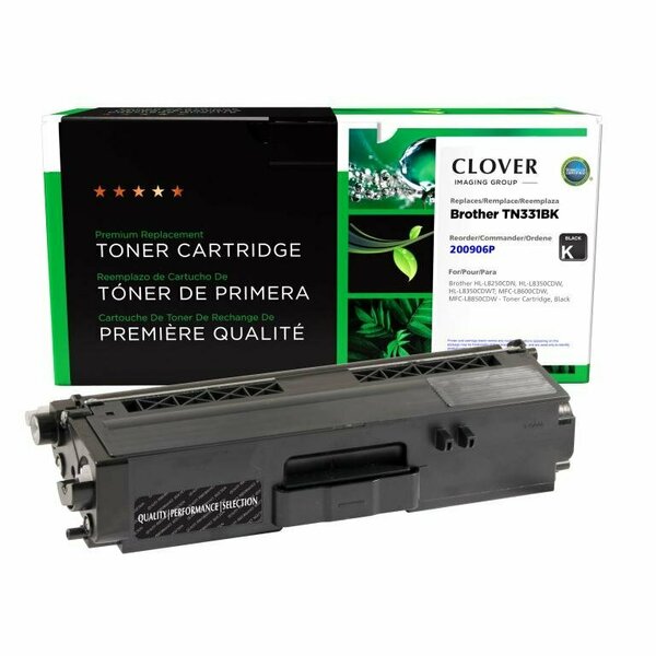 Clover Imaging Group Remanufactured Black Toner Cartridge for Brother TN331 200906P